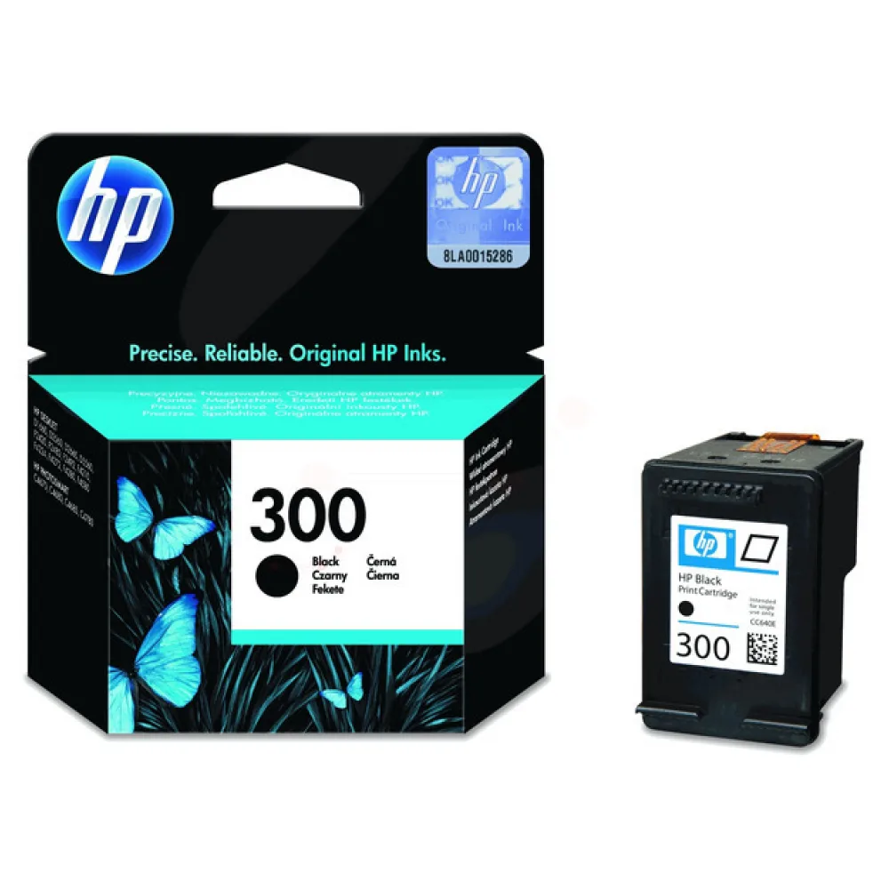 Original HP CC640EE / 300 Druckkopfpatrone schwarz
