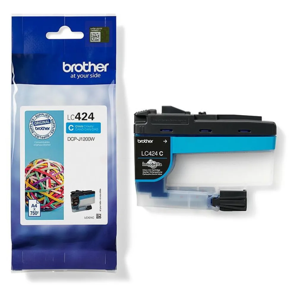 Original Brother LC424C Tintenpatrone cyan