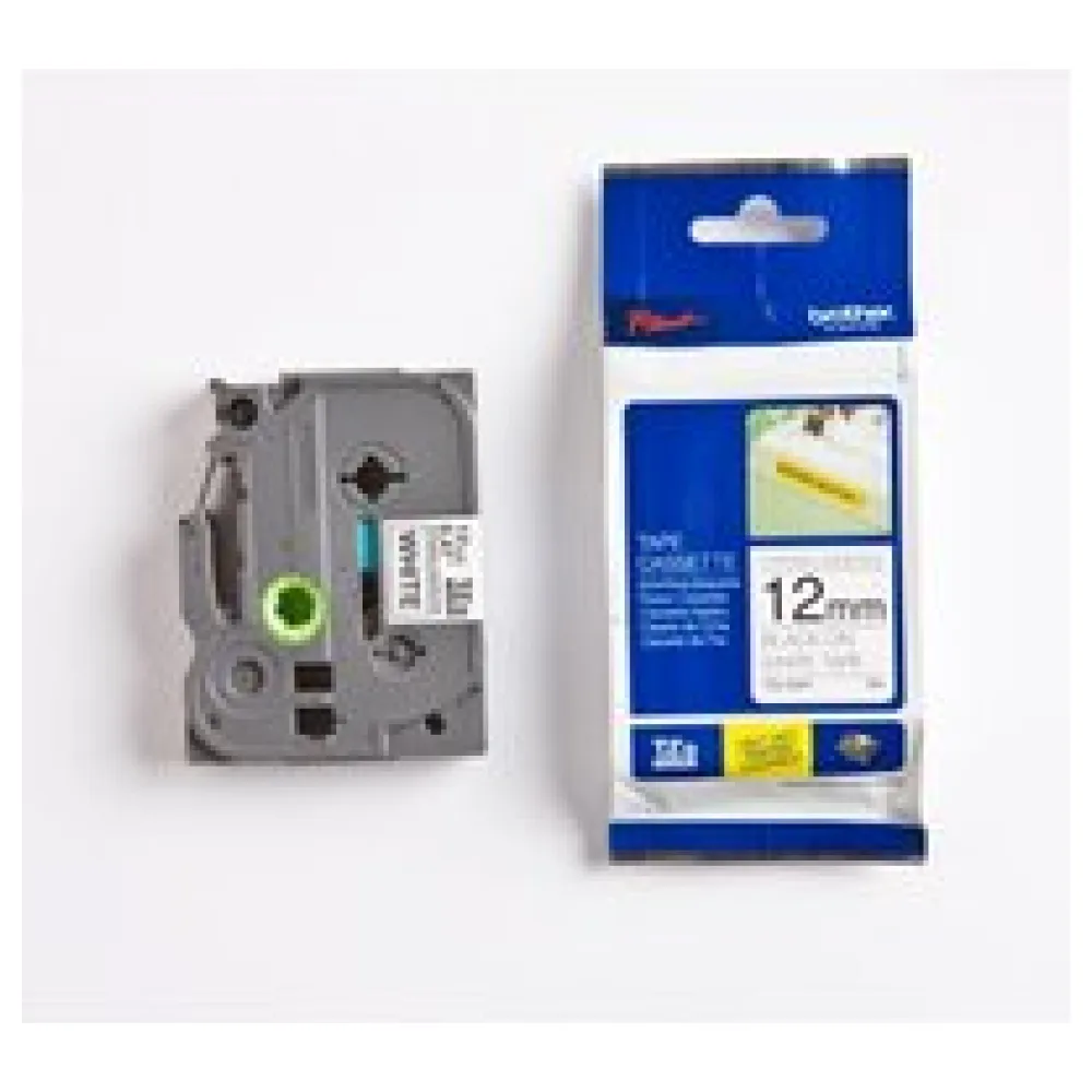 Original Brother TZES231 P-Touch Farbband schwarz auf weiss extra stark Laminat 12mm 8m – Bild 2