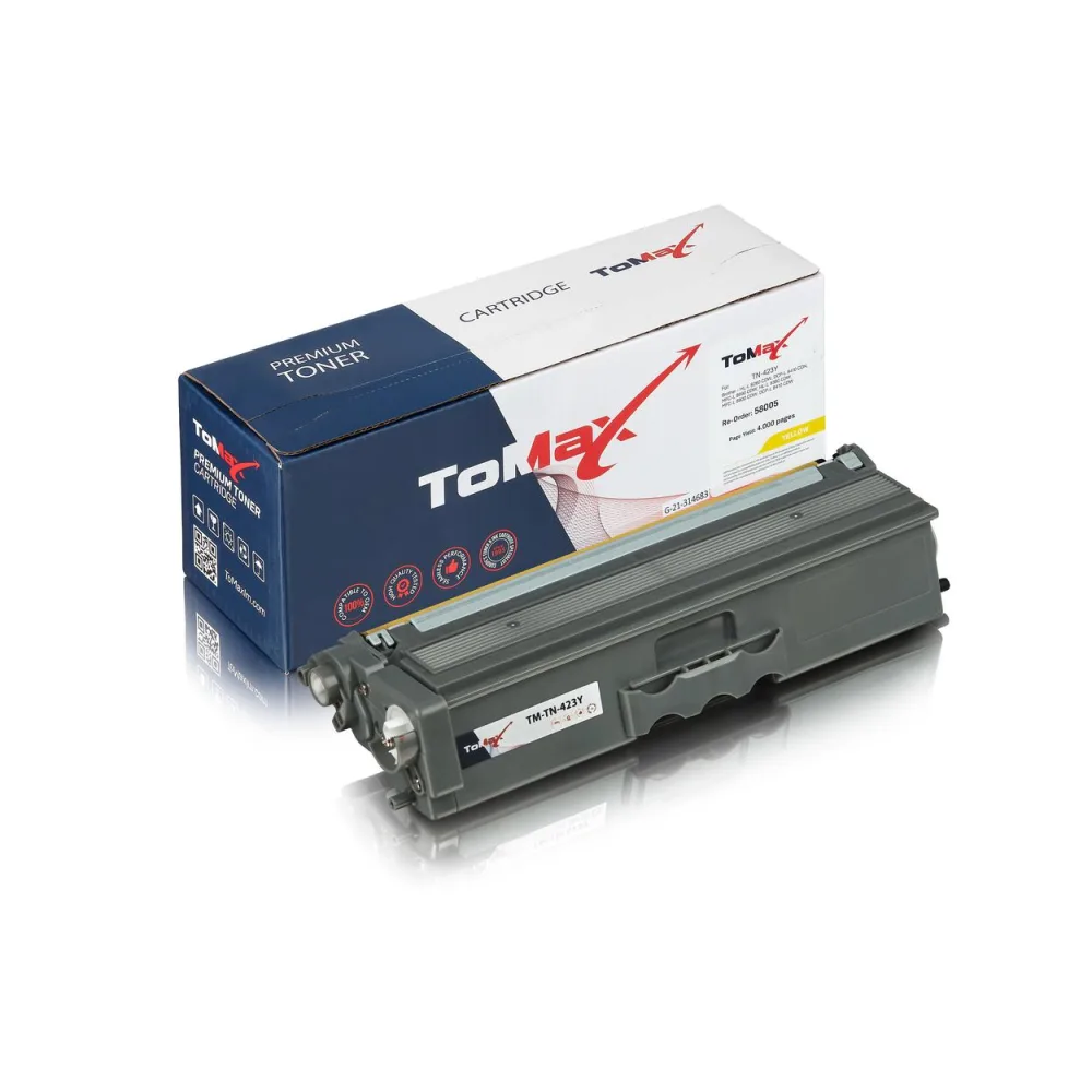 ToMax Premium ersetzt Brother TN-423Y Toner, gelb