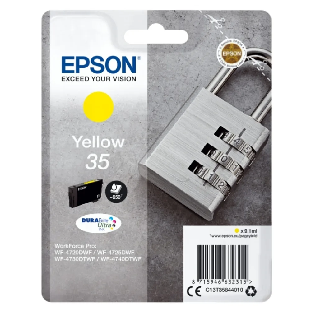 Original Epson C13T35844010 / 35 Tintenpatrone gelb