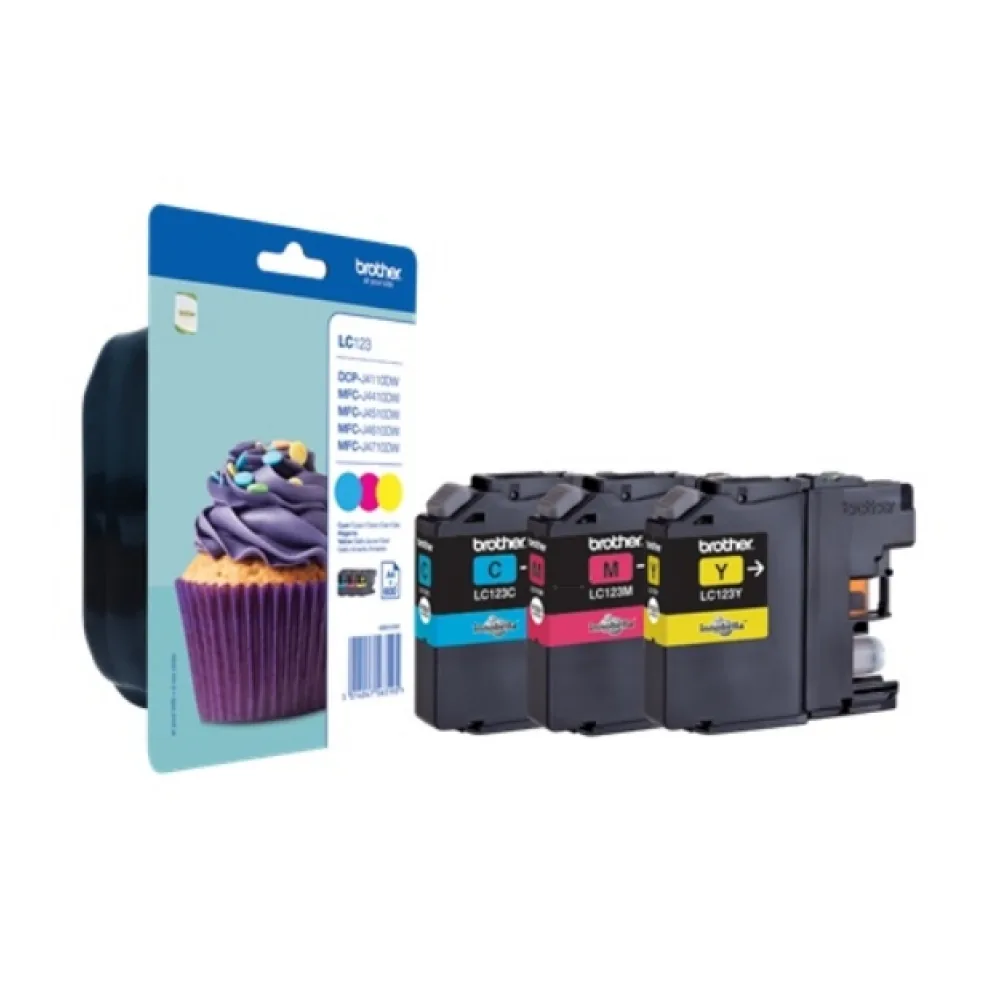 Original Brother LC123RBWBP Tintenpatrone Multipack