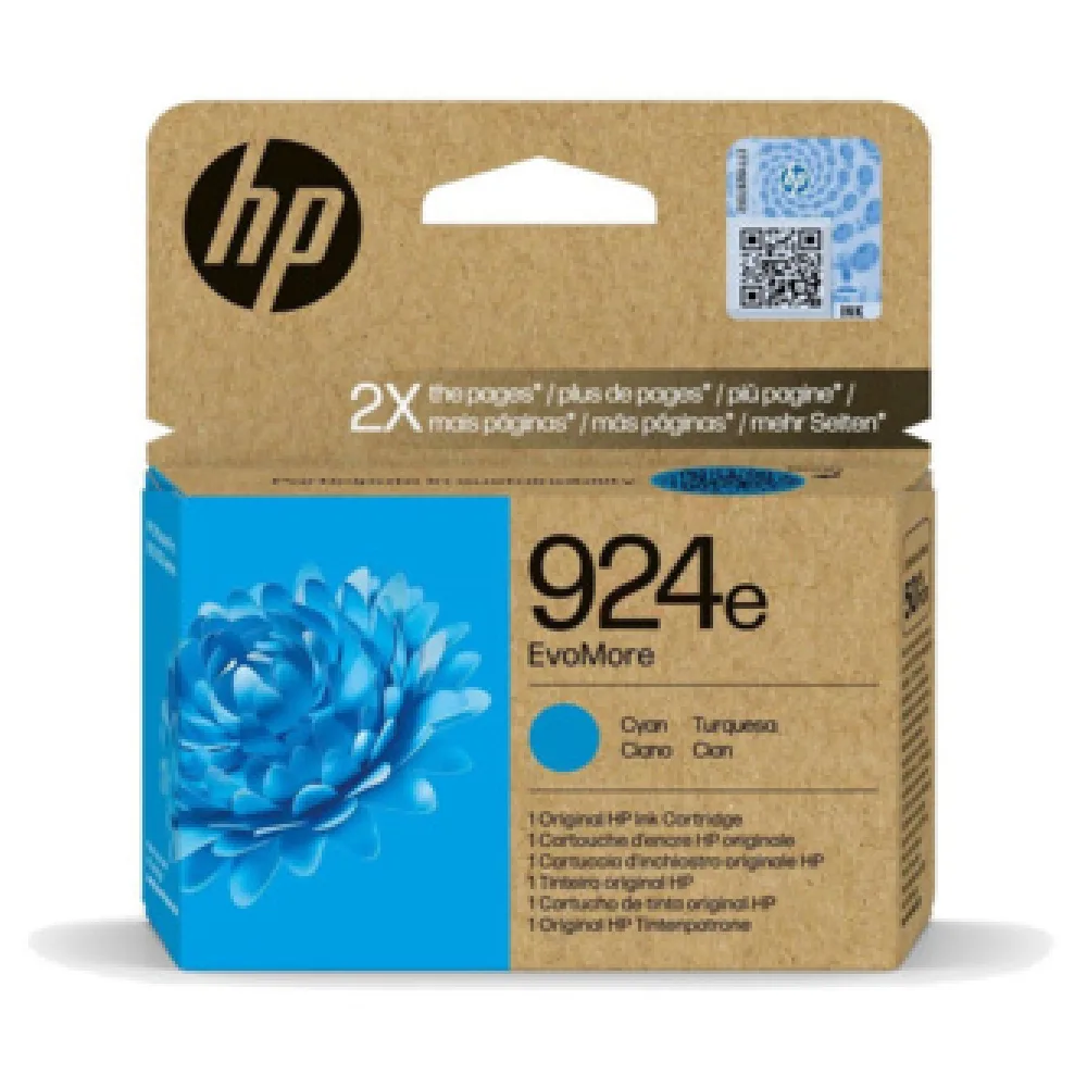 Original HP 4K0U7NE / 924E Tintenpatrone cyan