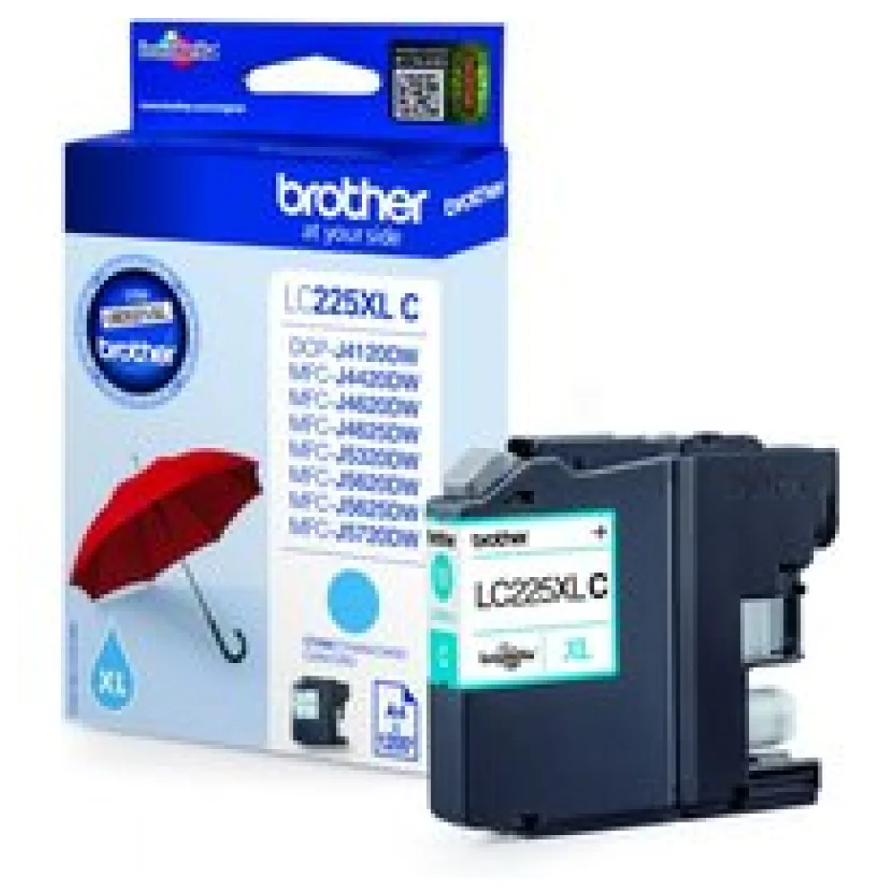 Original Brother LC225XLC Tintenpatrone cyan – Bild 2