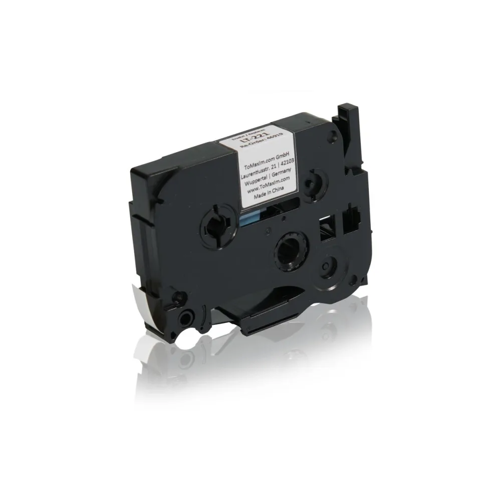 Brother TZE221 P-Touch Farbband schwarz auf weiss Laminat 9mm x 8m Kompatibel