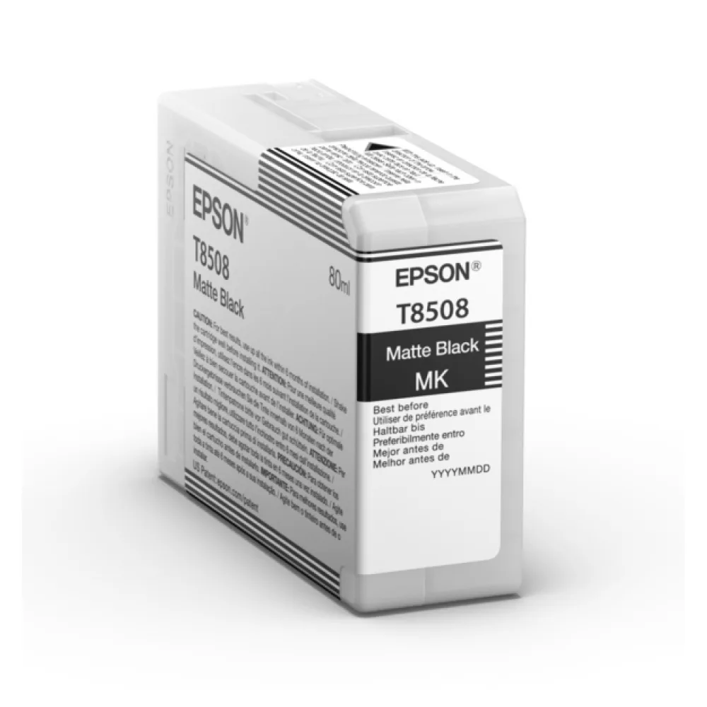Original Epson C13T85080N / T8508 Tintenpatrone schwarz matt