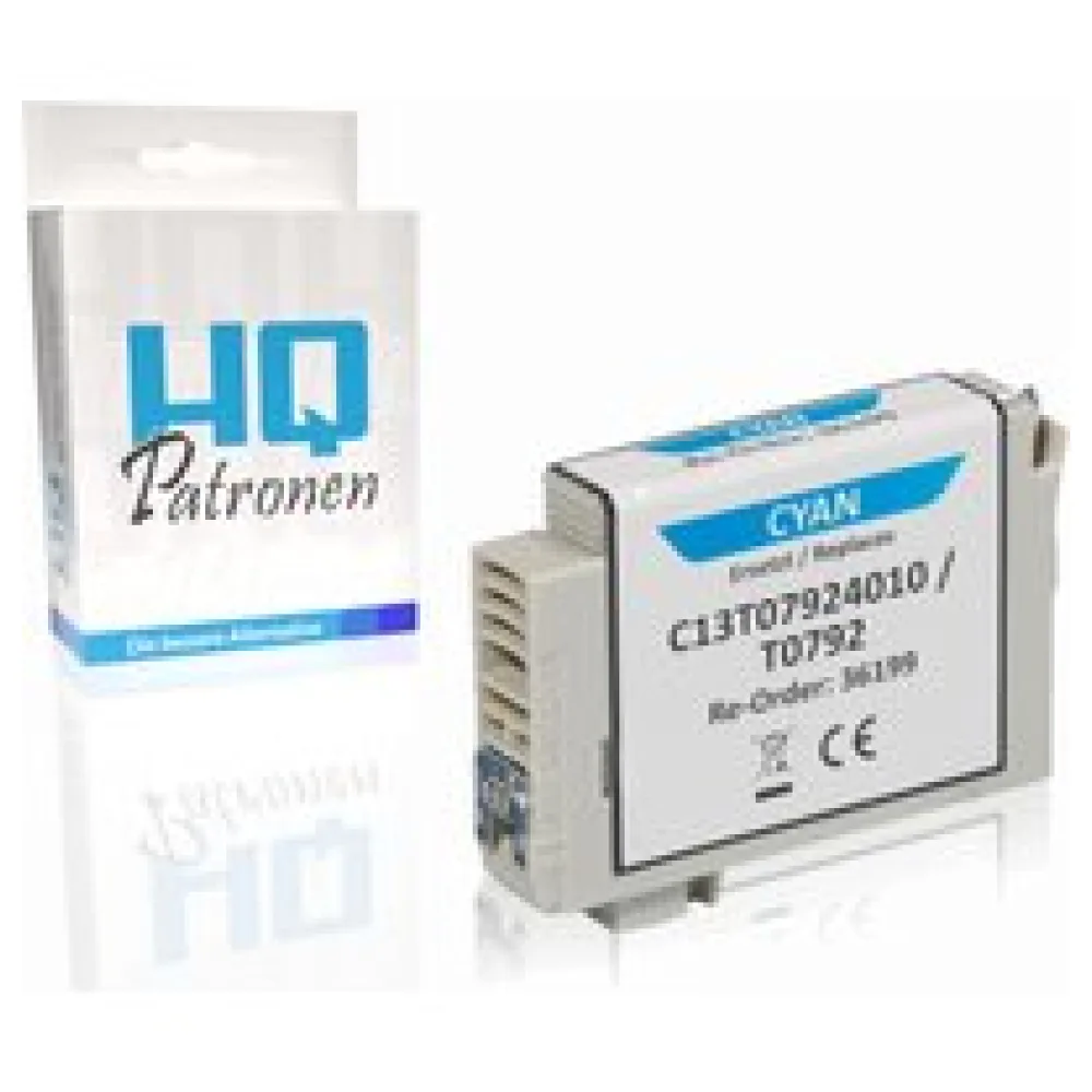 Kompatibel zu Epson C13T07924010 / T0792 Tintenpatrone, cyan – Bild 2