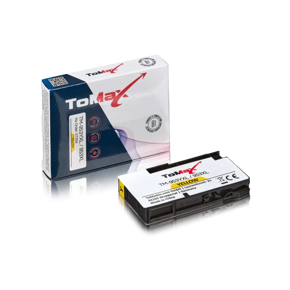 ToMax Premium ersetzt HP F6U18AE / 953XL Tintenpatrone, gelb