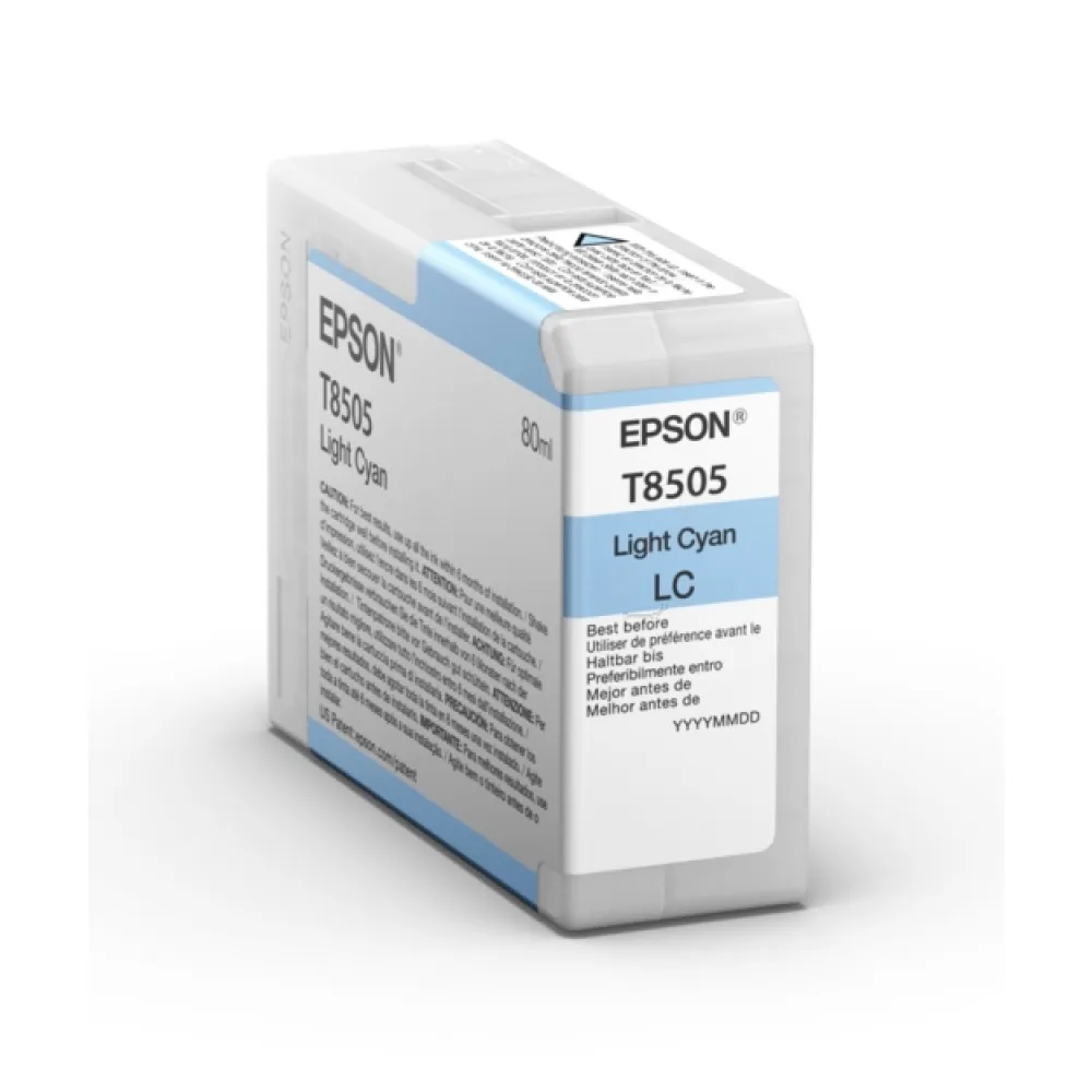 Original Epson C13T850500 / T8505 Tintenpatrone cyan hell