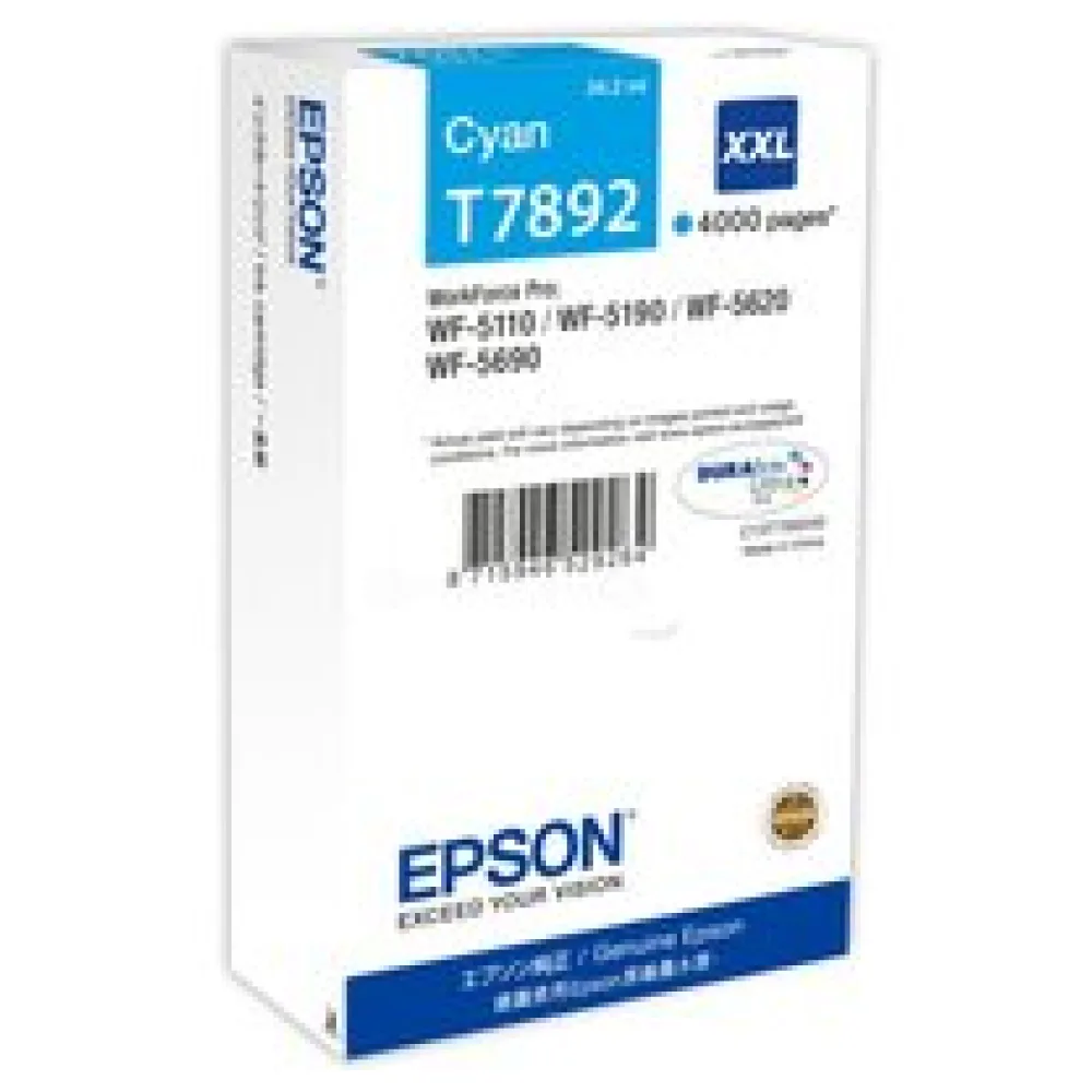 Original Epson C13T789240 / T7892XXL Tintenpatrone cyan – Bild 2