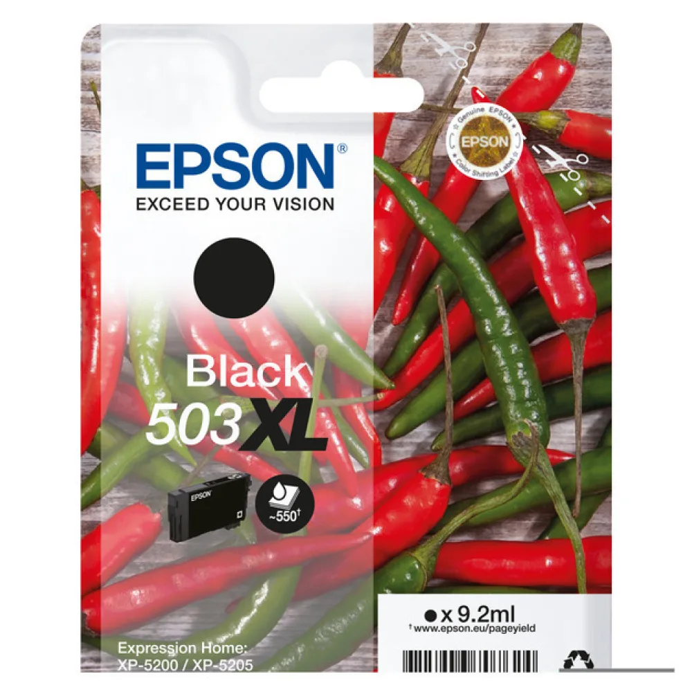 Original Epson C13T09R14010 / 503XL Tintenpatrone schwarz