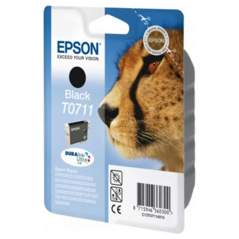 Original Epson C13T07114012 / T0711 Tintenpatrone schwarz