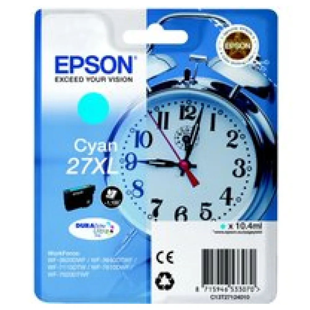 Original Epson C13T27124012 / 27XL Tintenpatrone cyan – Bild 2