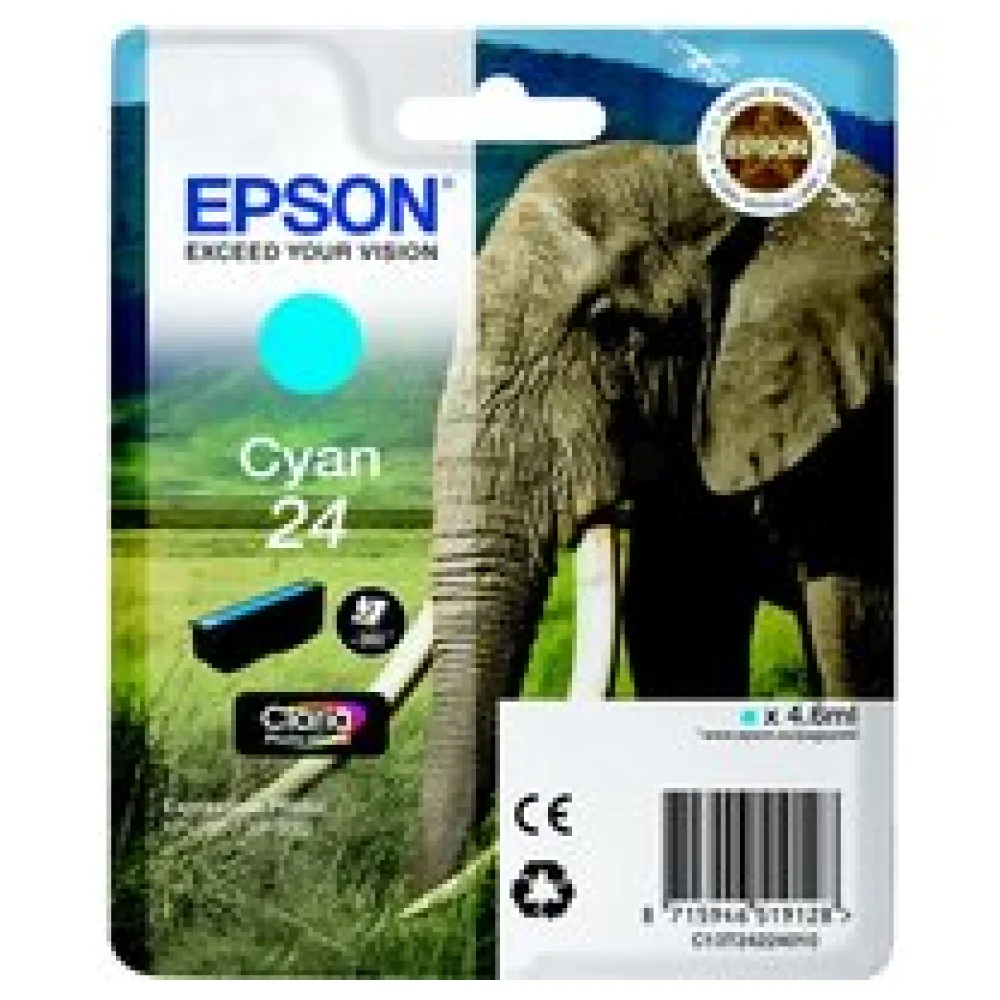 Original Epson C13T24224012 / 24 Tintenpatrone cyan – Bild 2