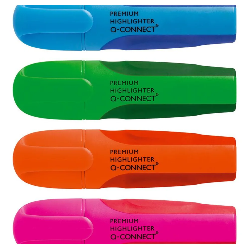 Q-CONNECT Textmarker Premium, 2-5mm, 6 Stück, sortiert