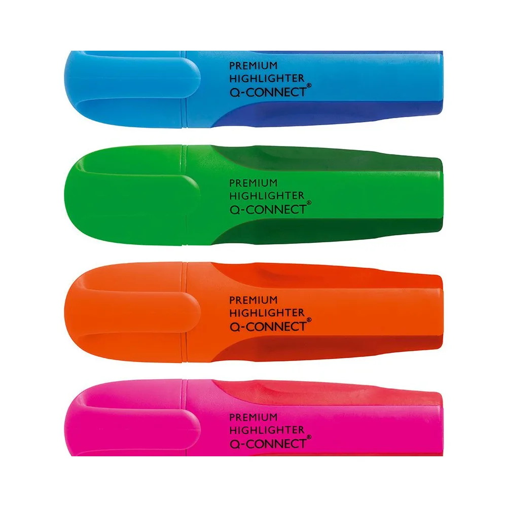Q-CONNECT Textmarker Premium, 2-5mm, 6 Stück, sortiert