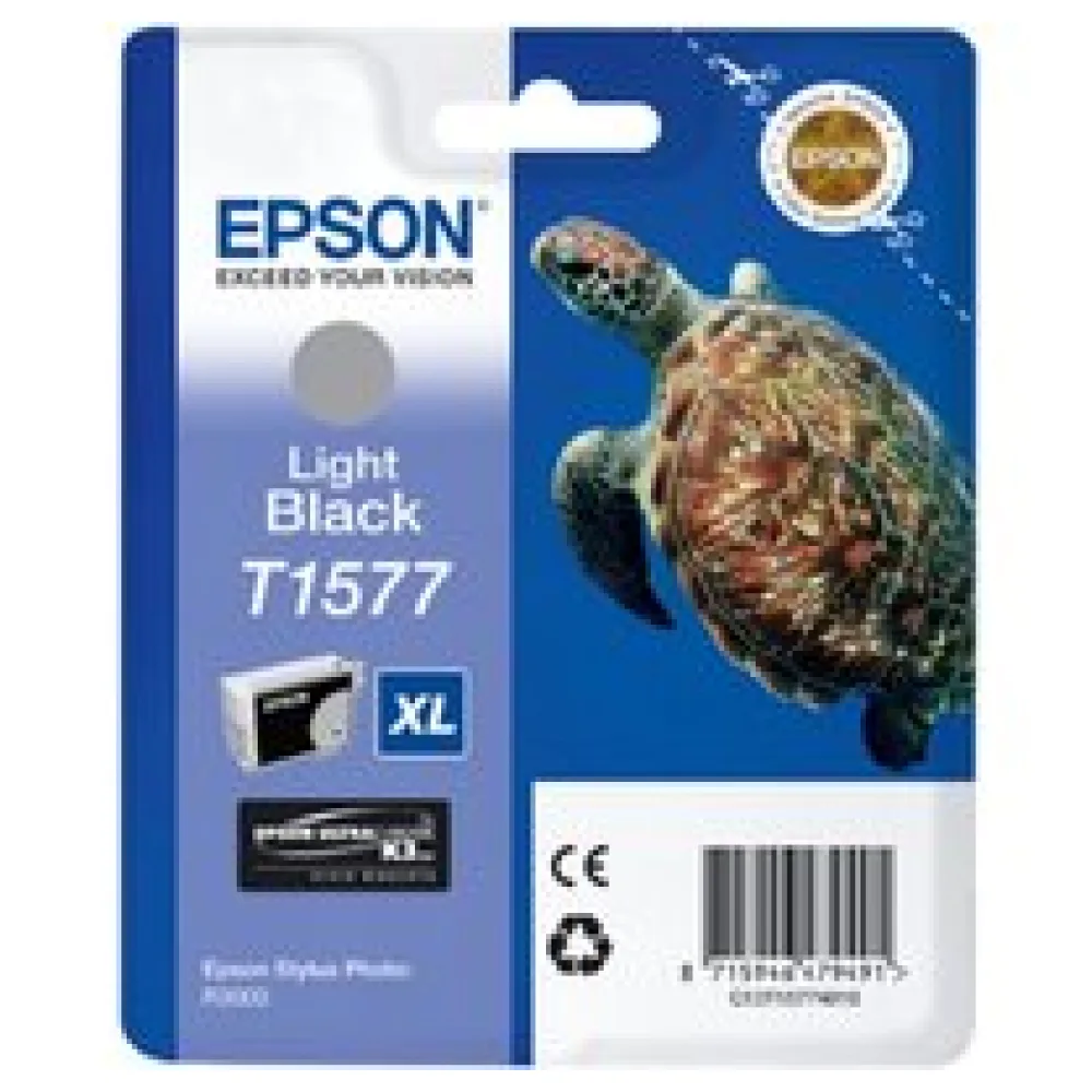 Original Epson C13T15774010 / T1577 Tintenpatrone schwarz hell – Bild 2