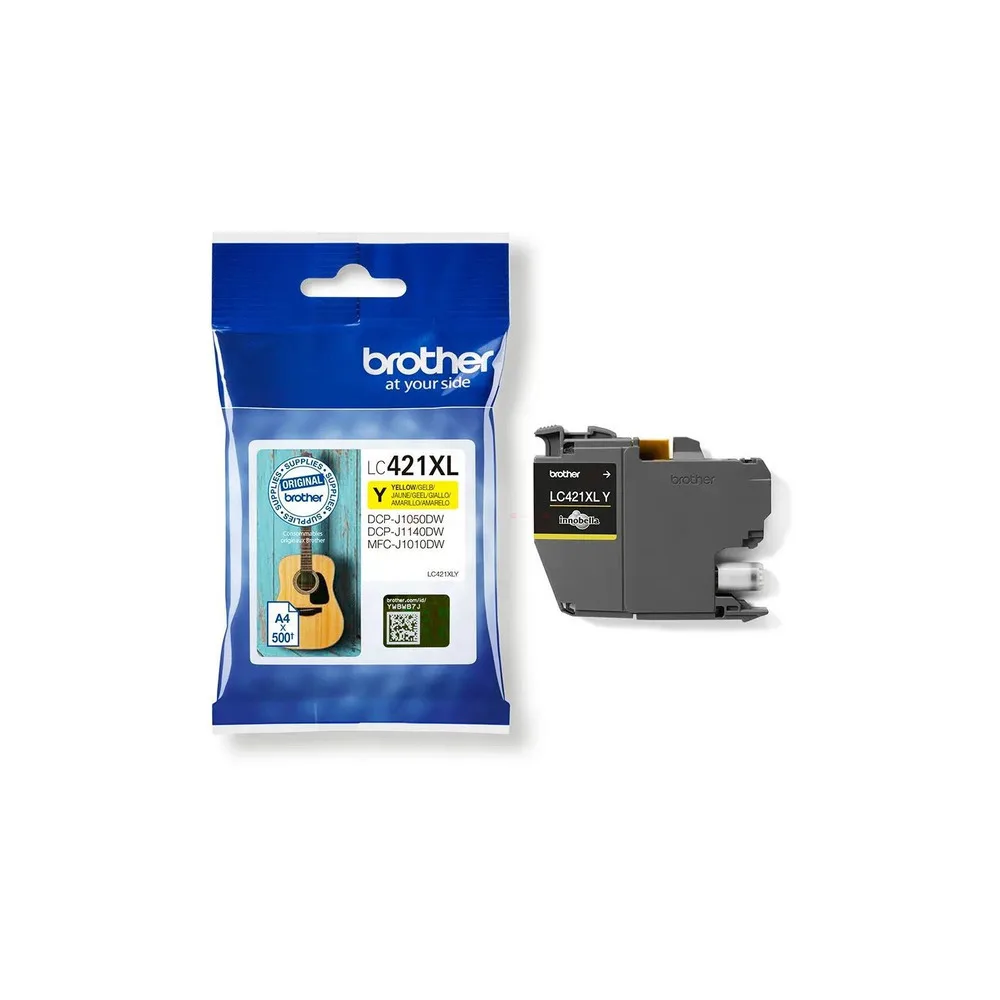 Original Brother LC421XLY Tintenpatrone gelb