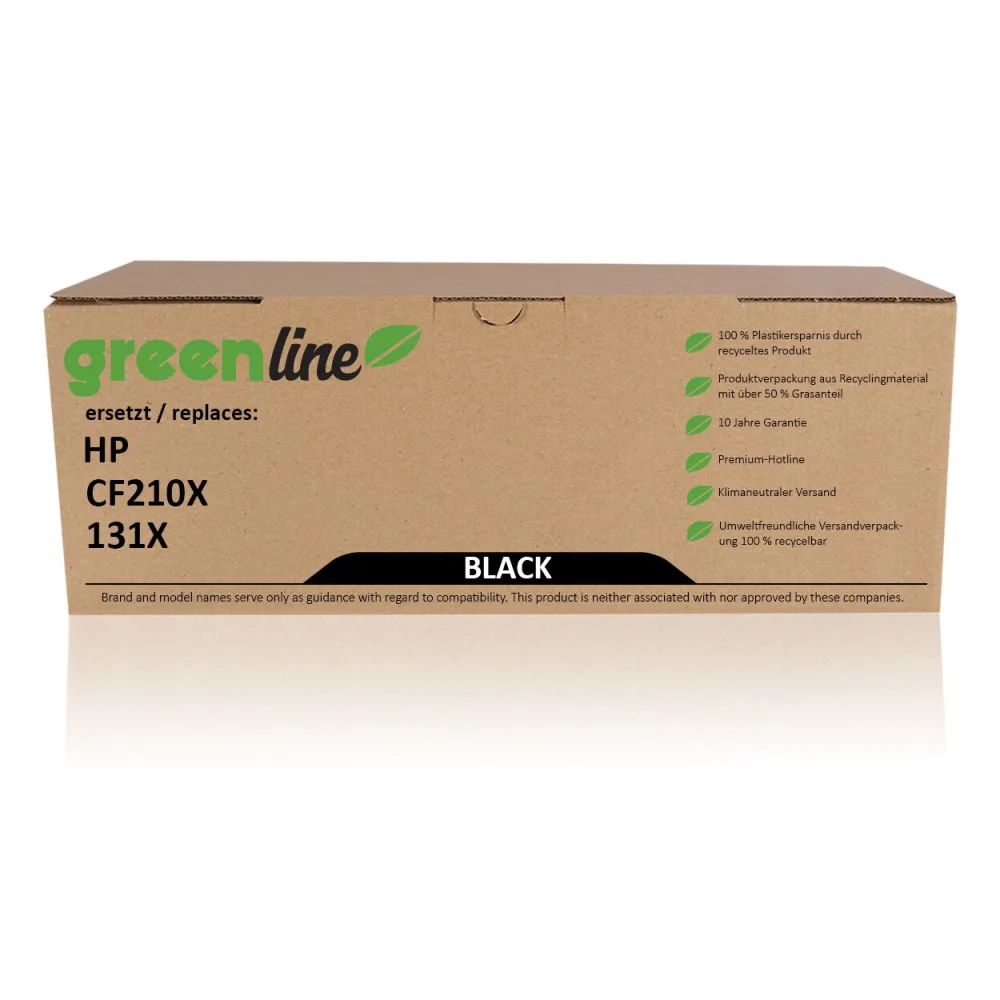 greenline ersetzt HP CF 210 X / 131X Tonerkartusche, schwarz