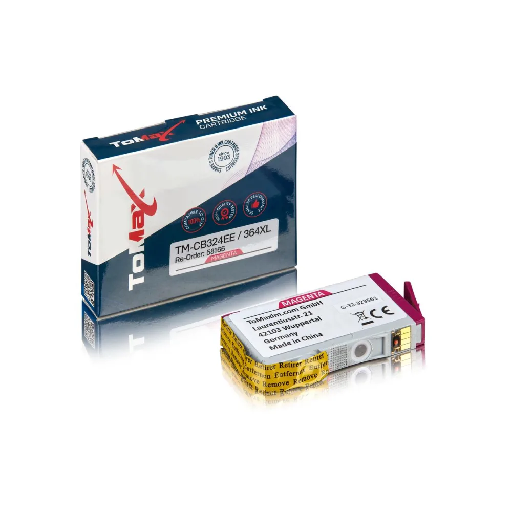 ToMax Premium ersetzt HP CB324EE / 364XL Tintenpatrone Magenta