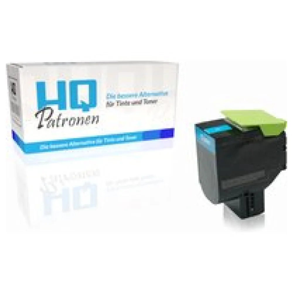 Kompatibel zu Lexmark 70C2HC0 / 702HC Tonerkartusche, cyan – Bild 2