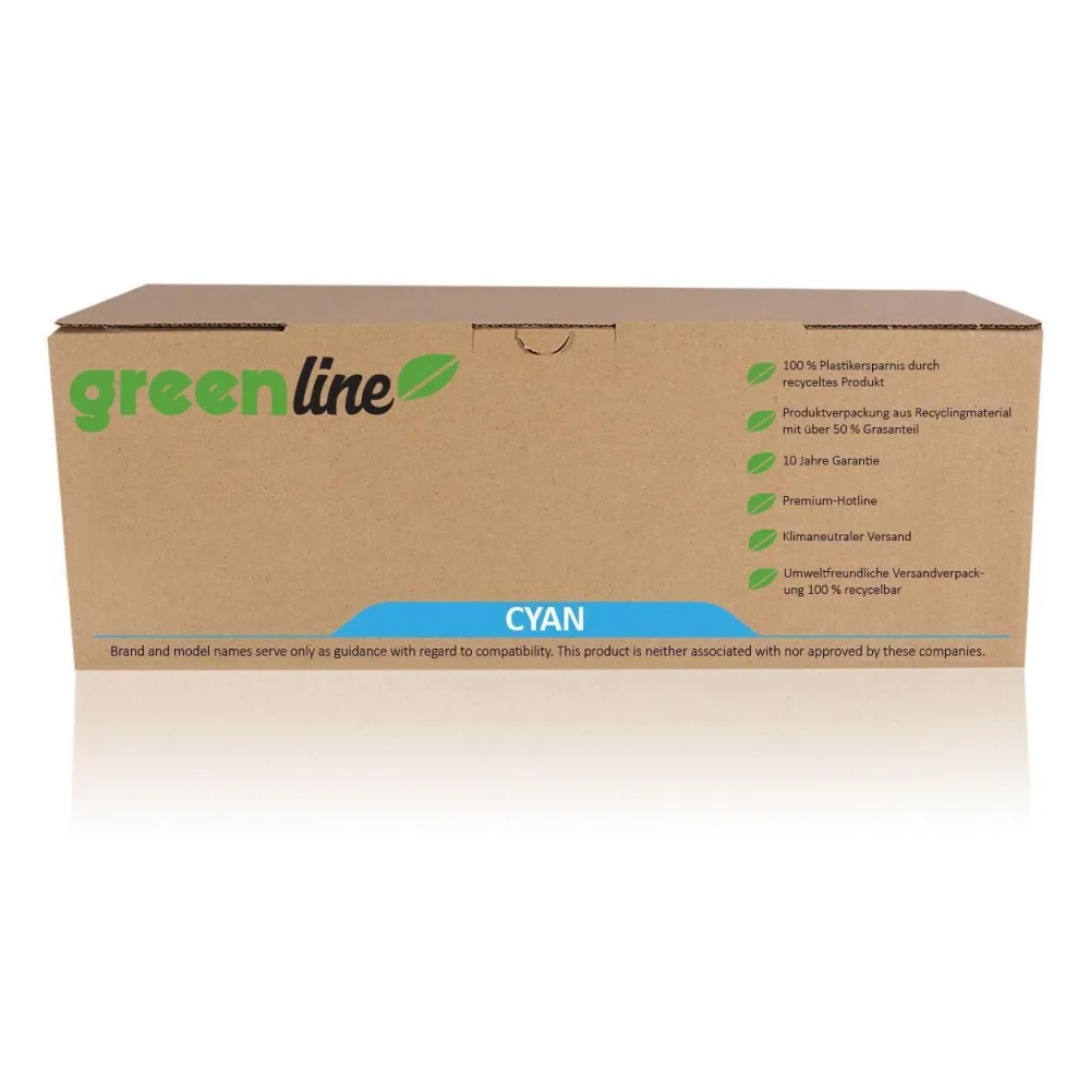 greenline ersetzt HP CE 401 A / 507A Tonerkartusche, cyan