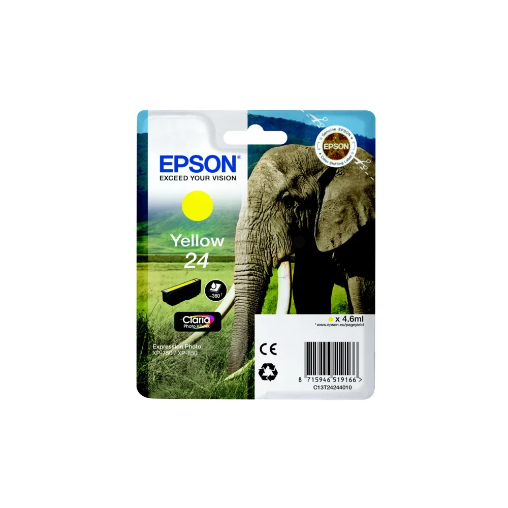 Original Epson C13T24244012 / 24 Tintenpatrone gelb