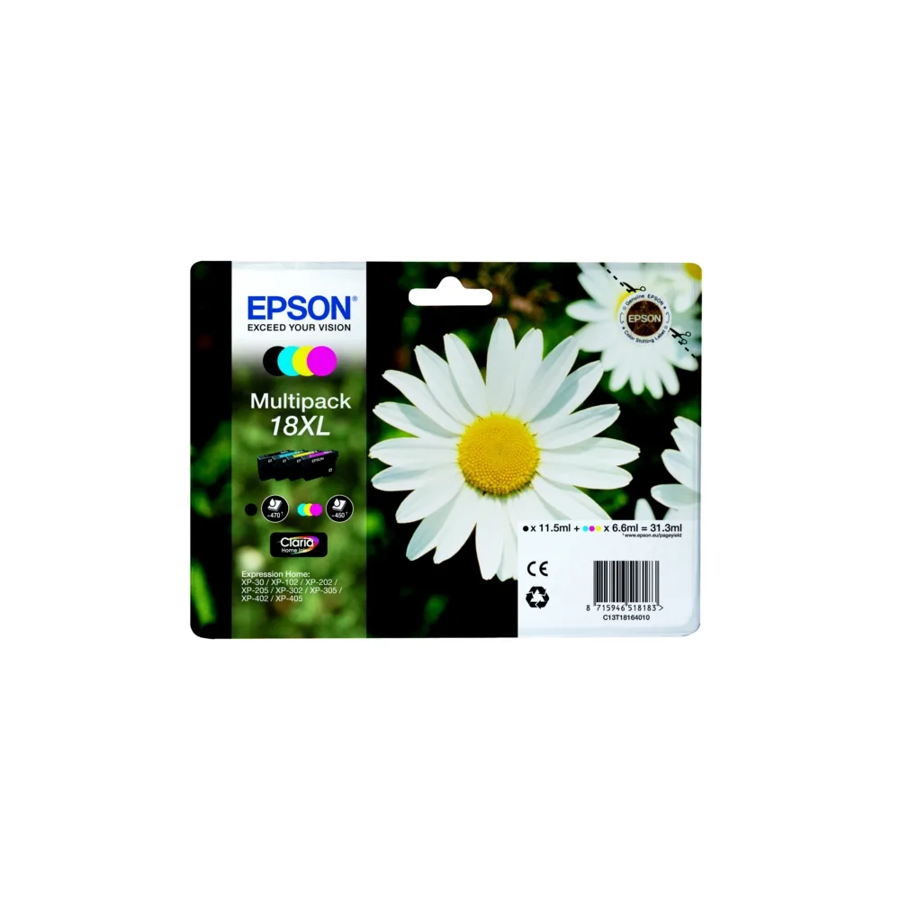 Original Epson C13T18164012 / 18XL Tintenpatrone Multipack