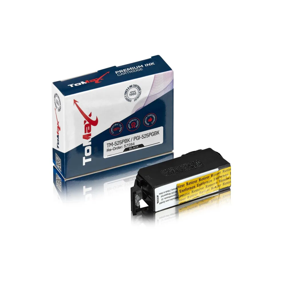 ToMax Premium ersetzt Canon 4529B001 / PGI-525PGBK Tintenpatrone, Pigment schwarz