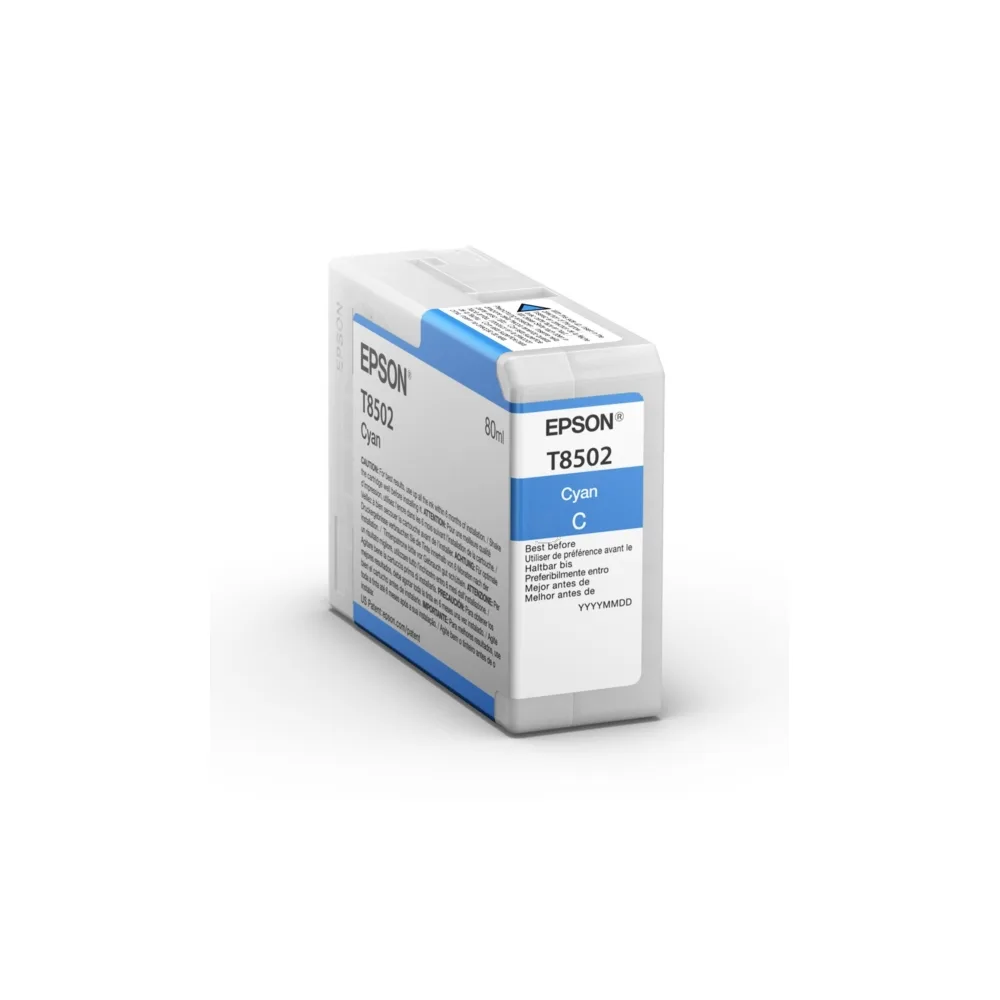 Original Epson C13T850200 / T8502 Tintenpatrone cyan