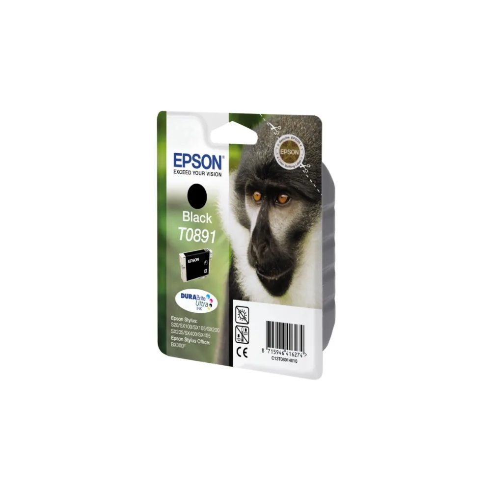 Original Epson C13T08914011 / T0891 Tintenpatrone schwarz
