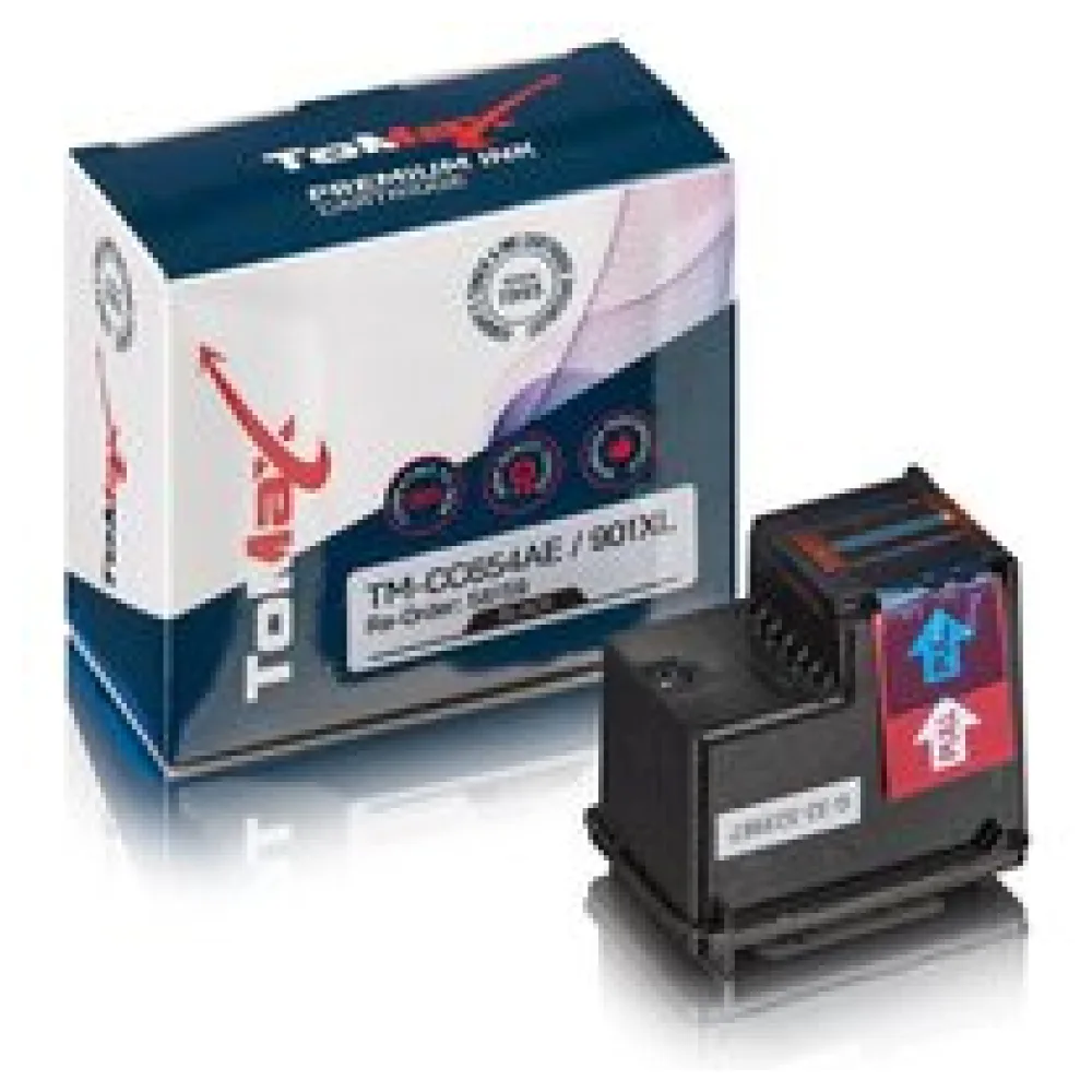 ToMax Premium ersetzt HP CC654AE / 901XL Tintenpatrone Schwarz – Bild 2