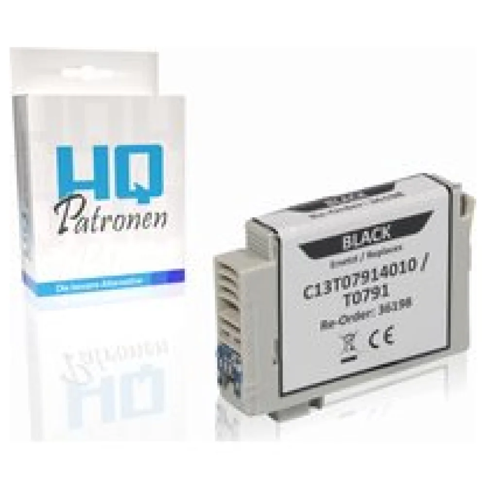 Kompatibel zu Epson C13T07914010 / T0791 Tintenpatrone, schwarz – Bild 2