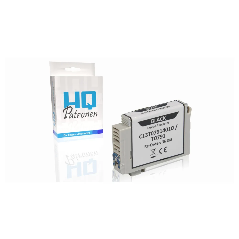 Kompatibel zu Epson C13T07914010 / T0791 Tintenpatrone, schwarz