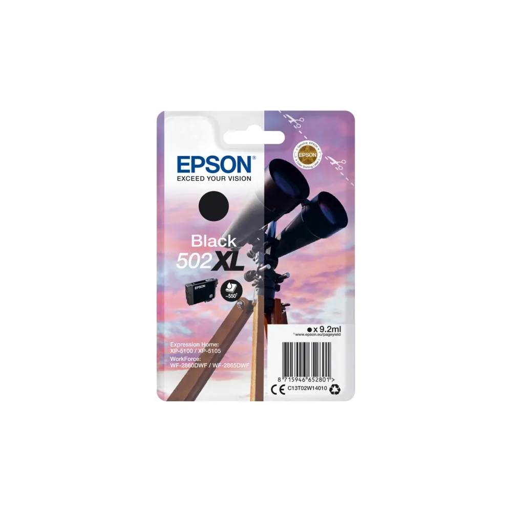 Original Epson C13T02W14010 / 502XL Tintenpatrone schwarz