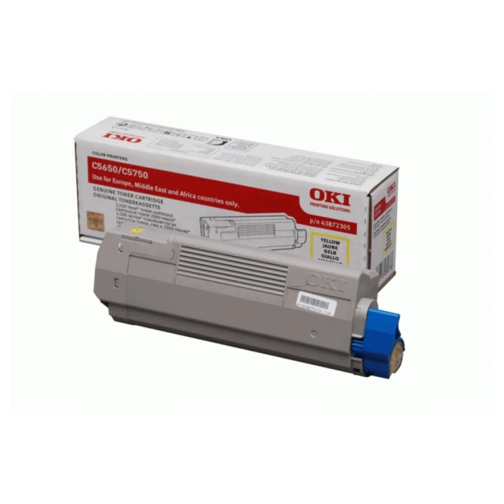 Original OKI 43872305 Toner gelb