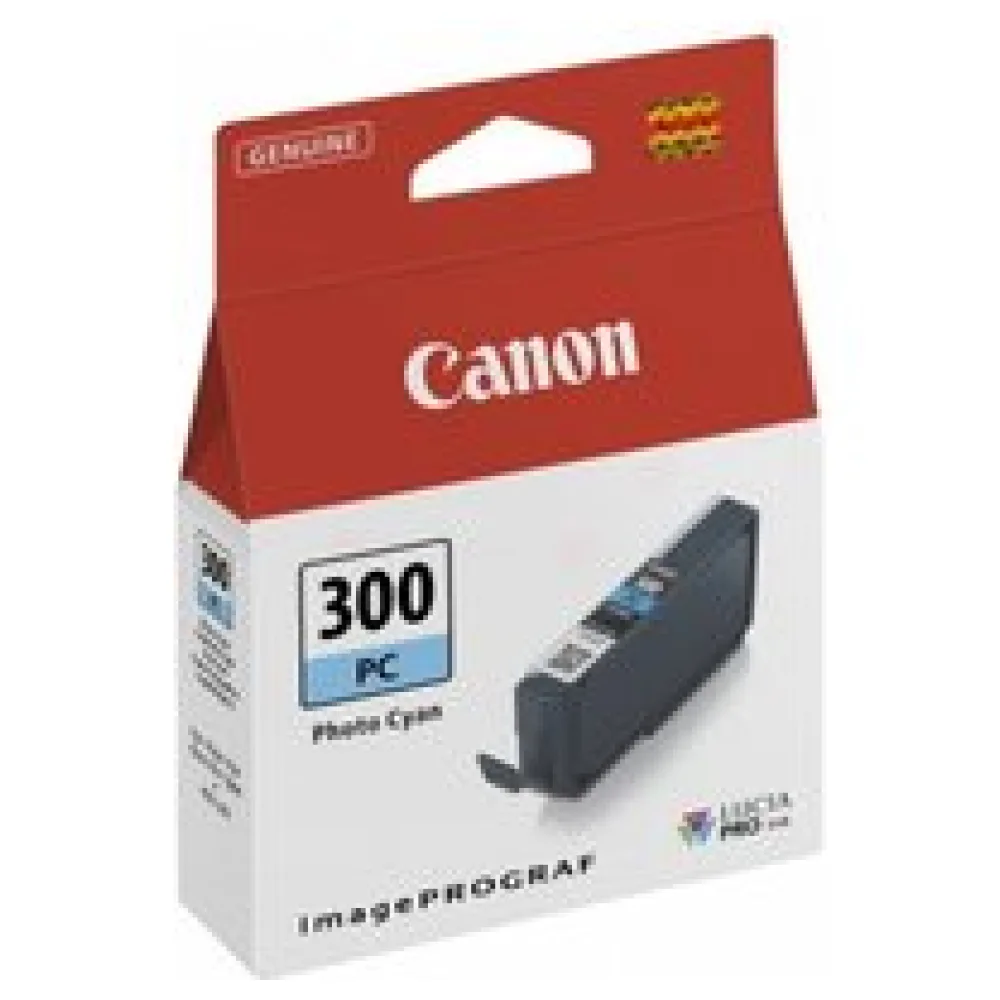 Original Canon 4197C001 / PFI300PC Tintenpatrone cyan hell – Bild 2