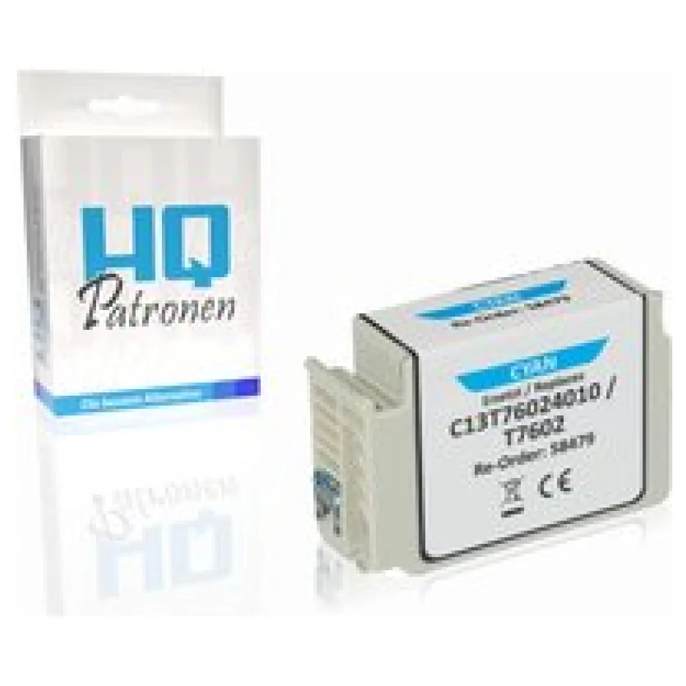 Kompatibel zu Epson C13T76024010 / T7602 Tintenpatrone, cyan – Bild 2
