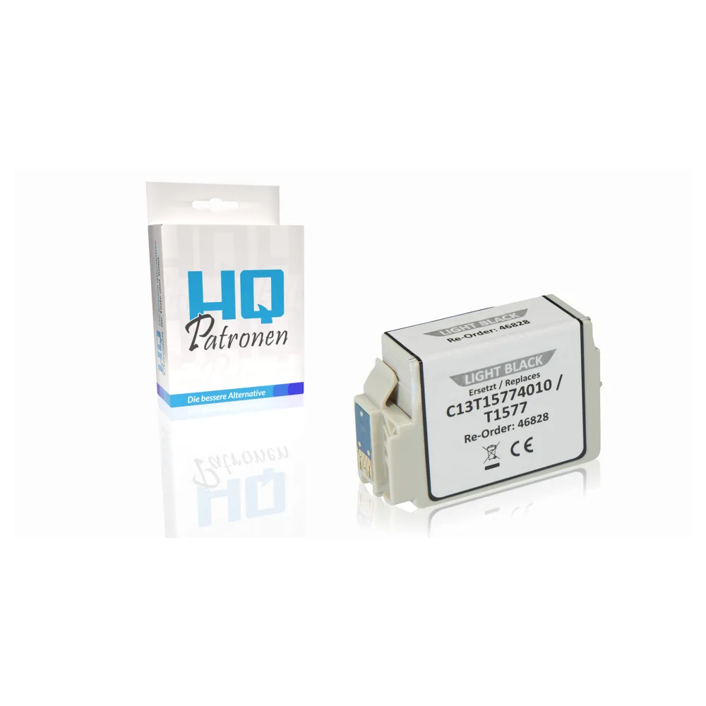 Kompatibel zu Epson C13T15774010 / T1577 Tintenpatrone, schwarz