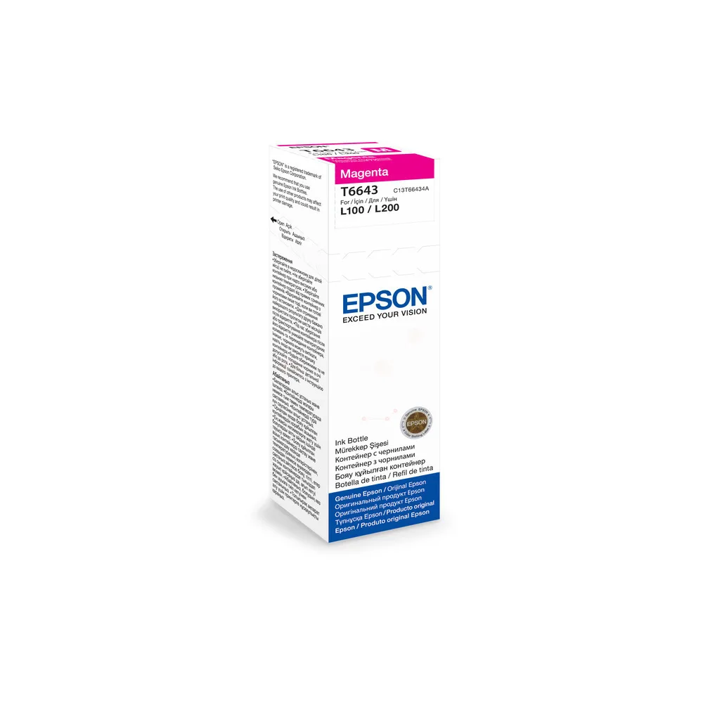 Original Epson C13T66434A / T6643 Tintenflasche magenta
