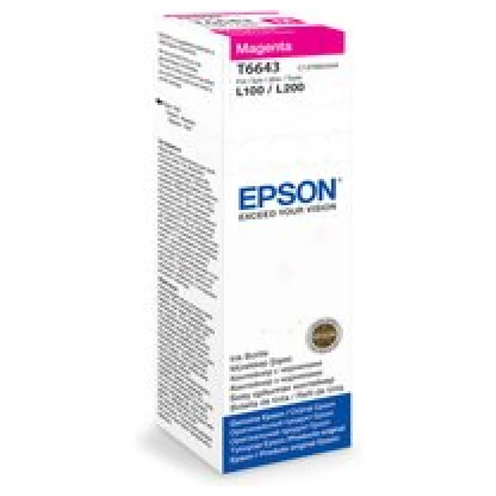 Original Epson C13T66434A / T6643 Tintenflasche magenta – Bild 2