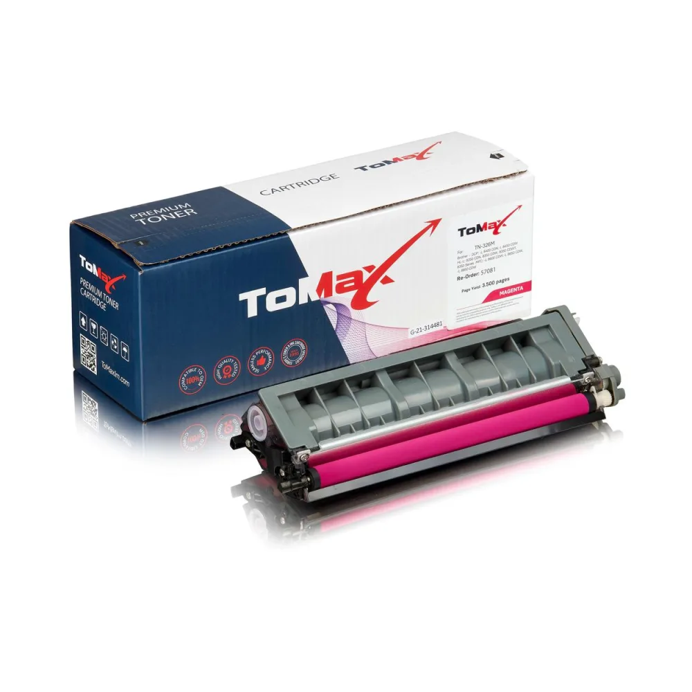 ToMax Premium ersetzt Brother TN-326M Toner, magenta
