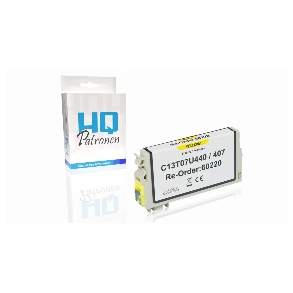 Kompatibel zu Epson C13T07U440 / 407 Tintenpatrone, gelb