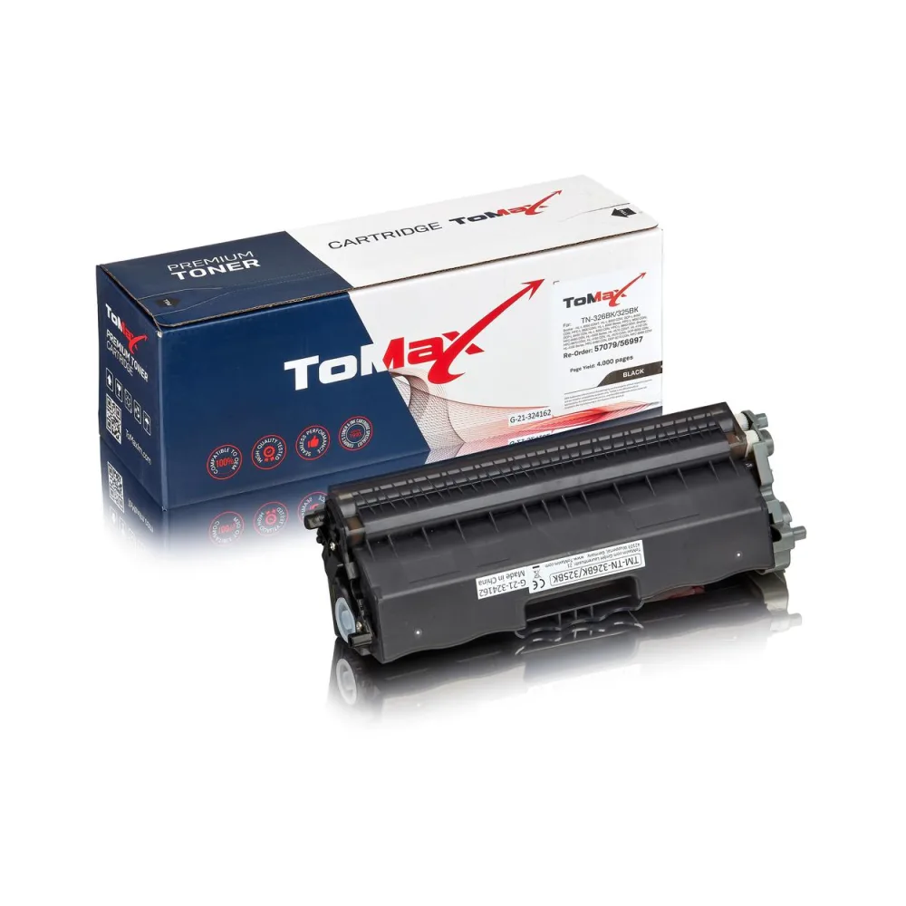 ToMax Premium ersetzt Brother TN-325BK Toner, schwarz