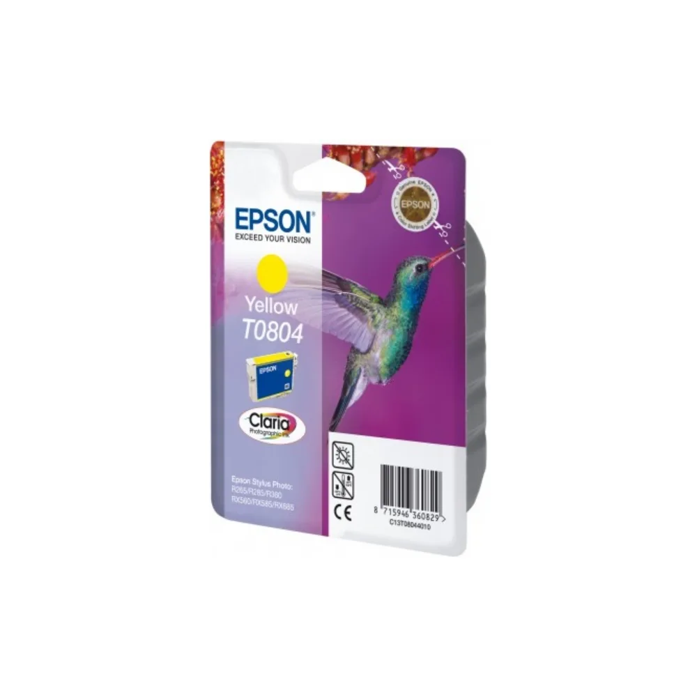 Original Epson C13T08044011 / T0804 Tintenpatrone gelb