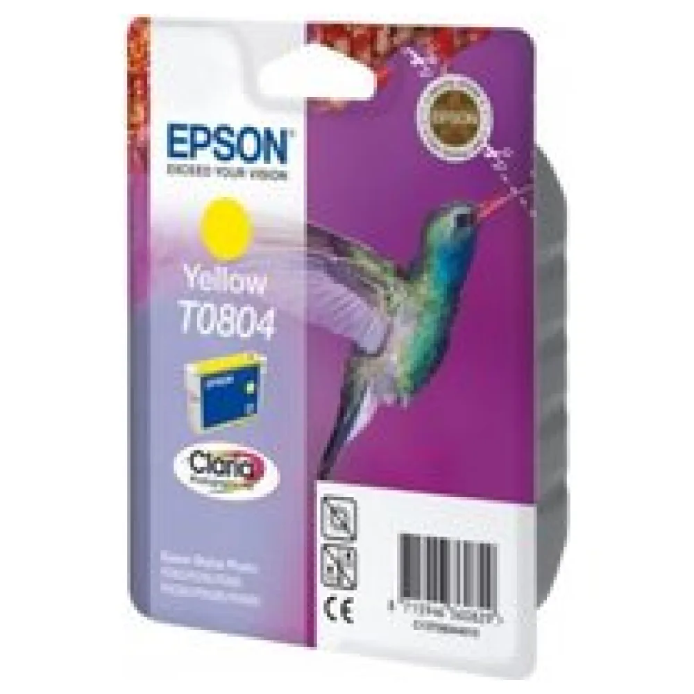 Original Epson C13T08044011 / T0804 Tintenpatrone gelb – Bild 2
