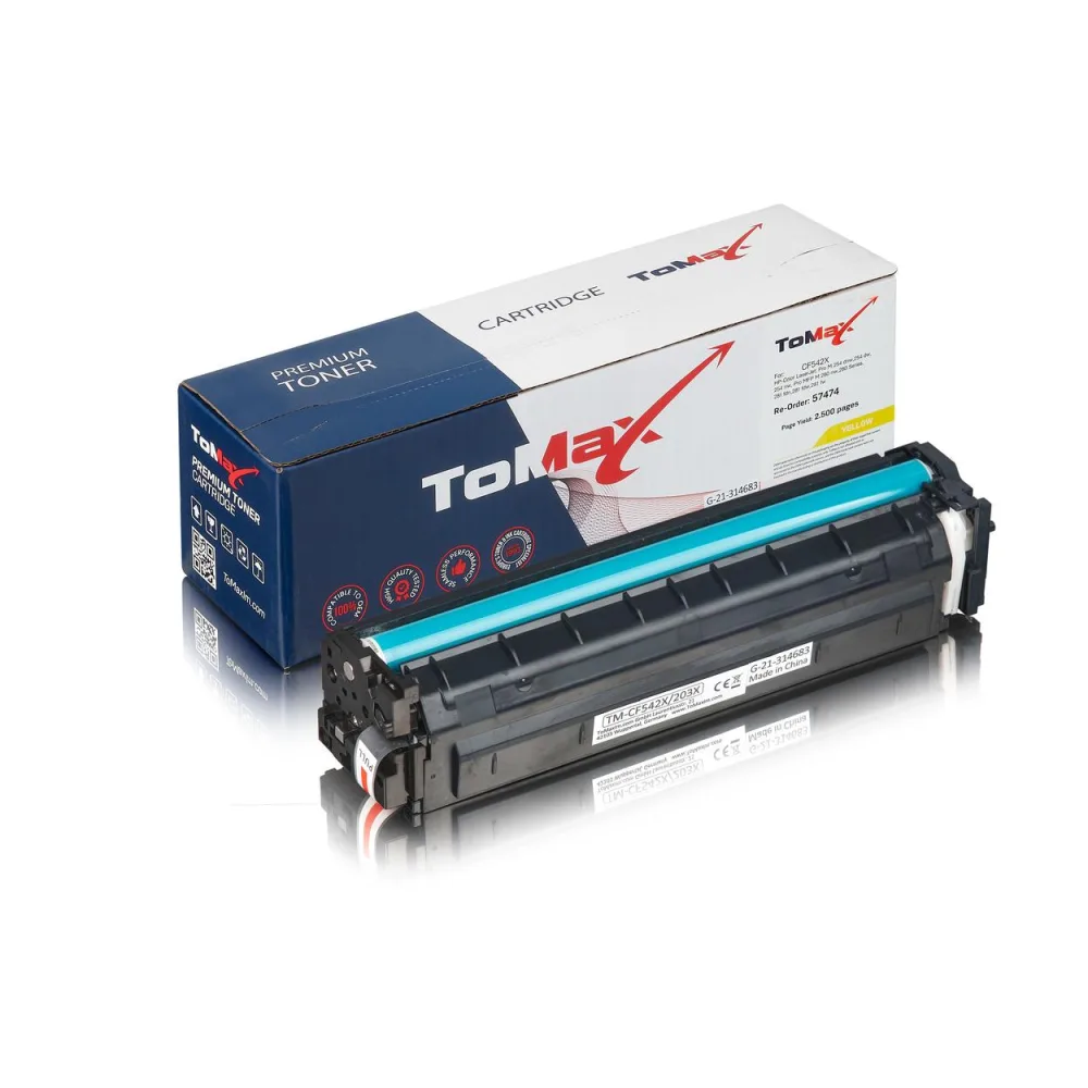 ToMax Premium ersetzt HP CF542X / 203X Toner, gelb
