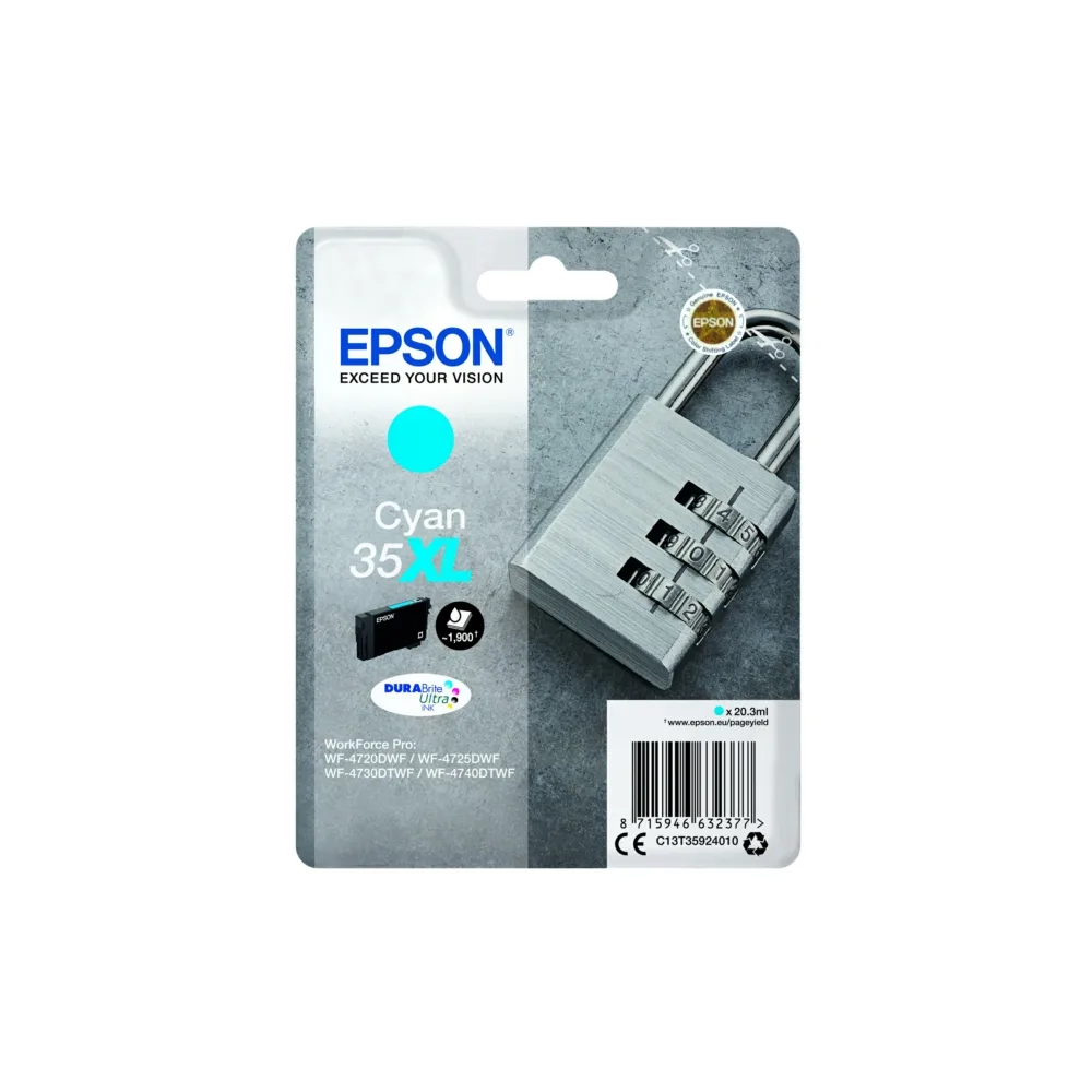 Original Epson C13T35924010 / 35XL Tintenpatrone cyan