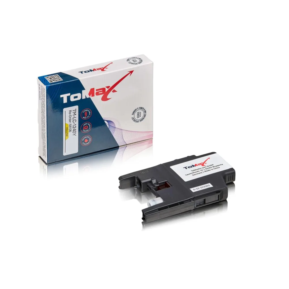 ToMax Premium ersetzt Brother LC-1240Y Tintenpatrone Gelb