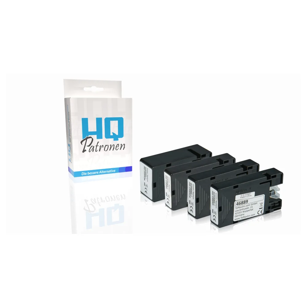 Multipack kompatibel zu Canon 9182 B 001 / PGI-1500 XLBK XXL enthält 4x Tintenpatrone